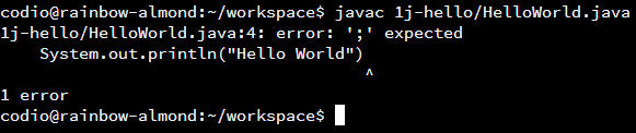 Java Missing Semicolon