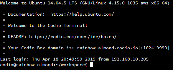 Linux Terminal Screenshot