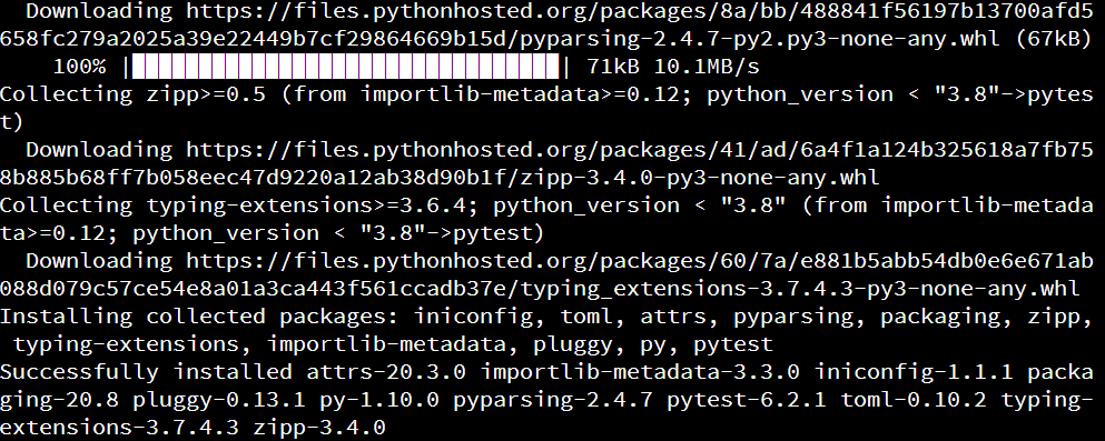 Install Pytest