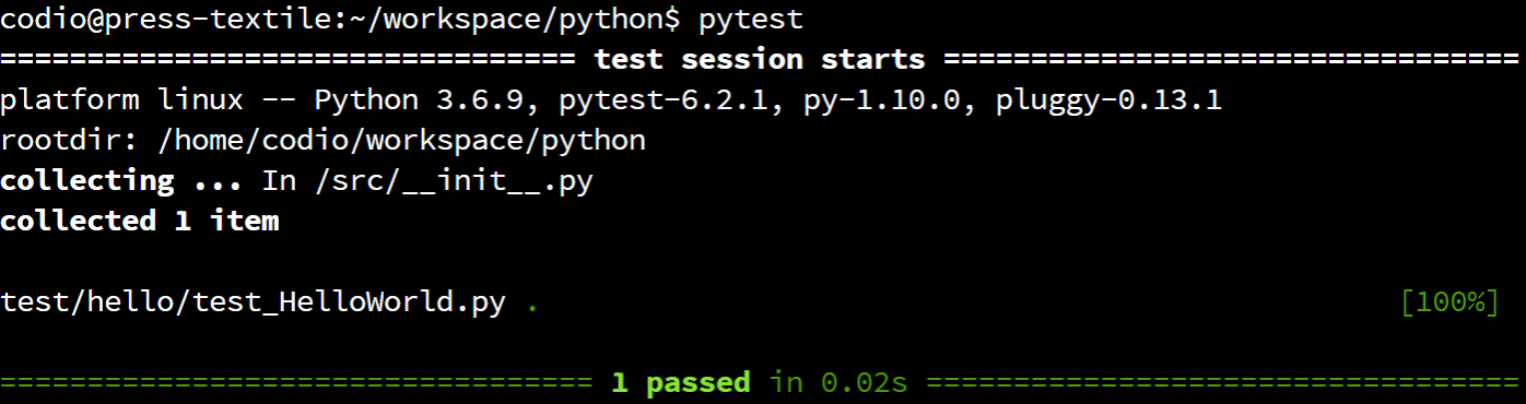 Pytest Success