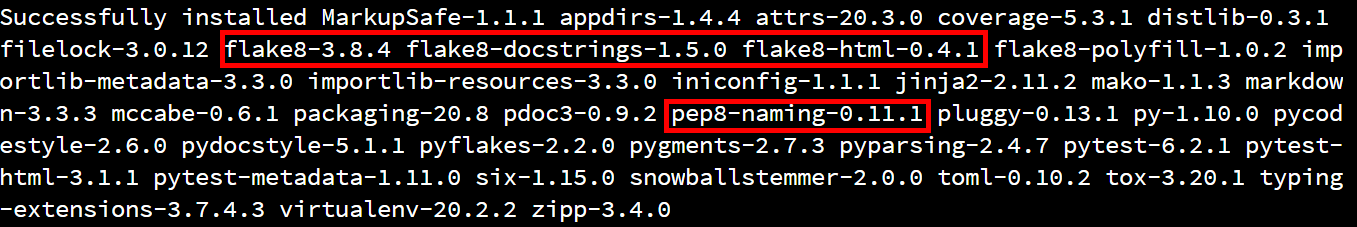 Pip install Flake8