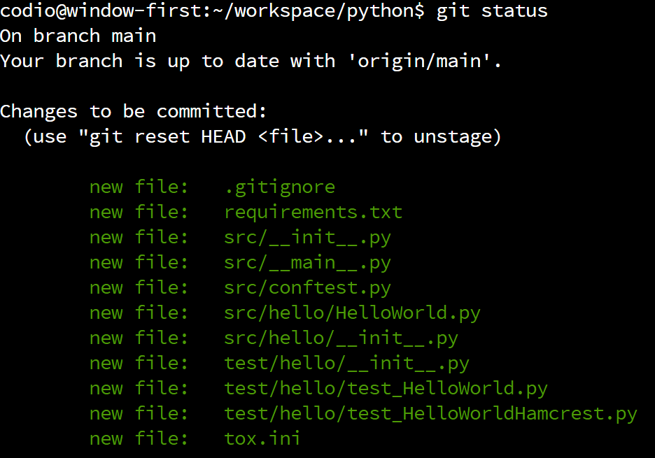 Python Git Index