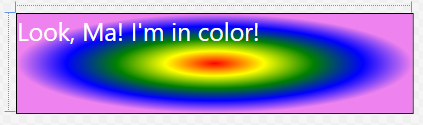 Rainbow Radial Gradient Example