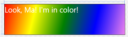 Rainbow Linear Gradient Example