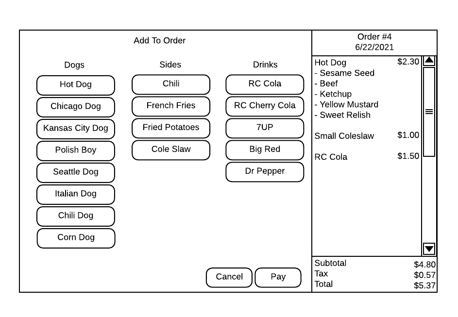 GUI layout