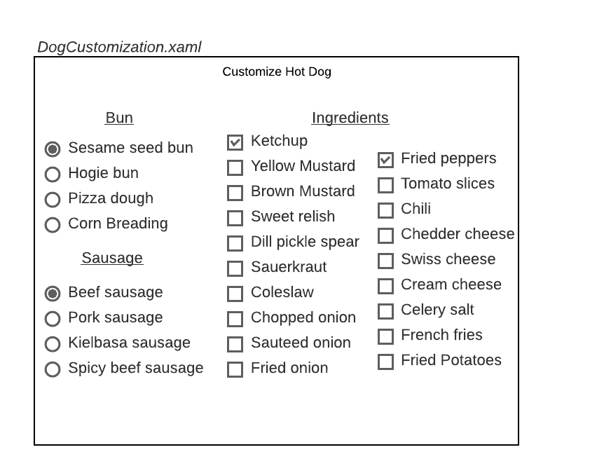 Dog Customization Control