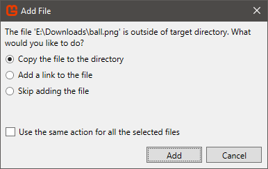 Add File Dialog