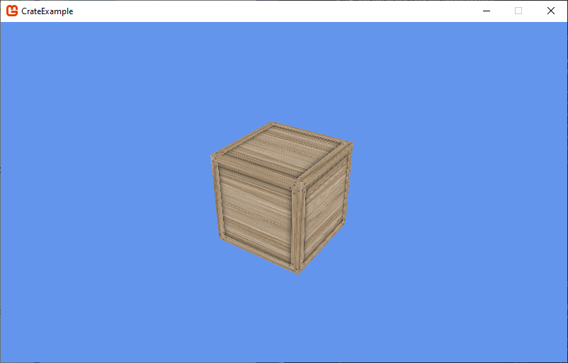 The rendered crate