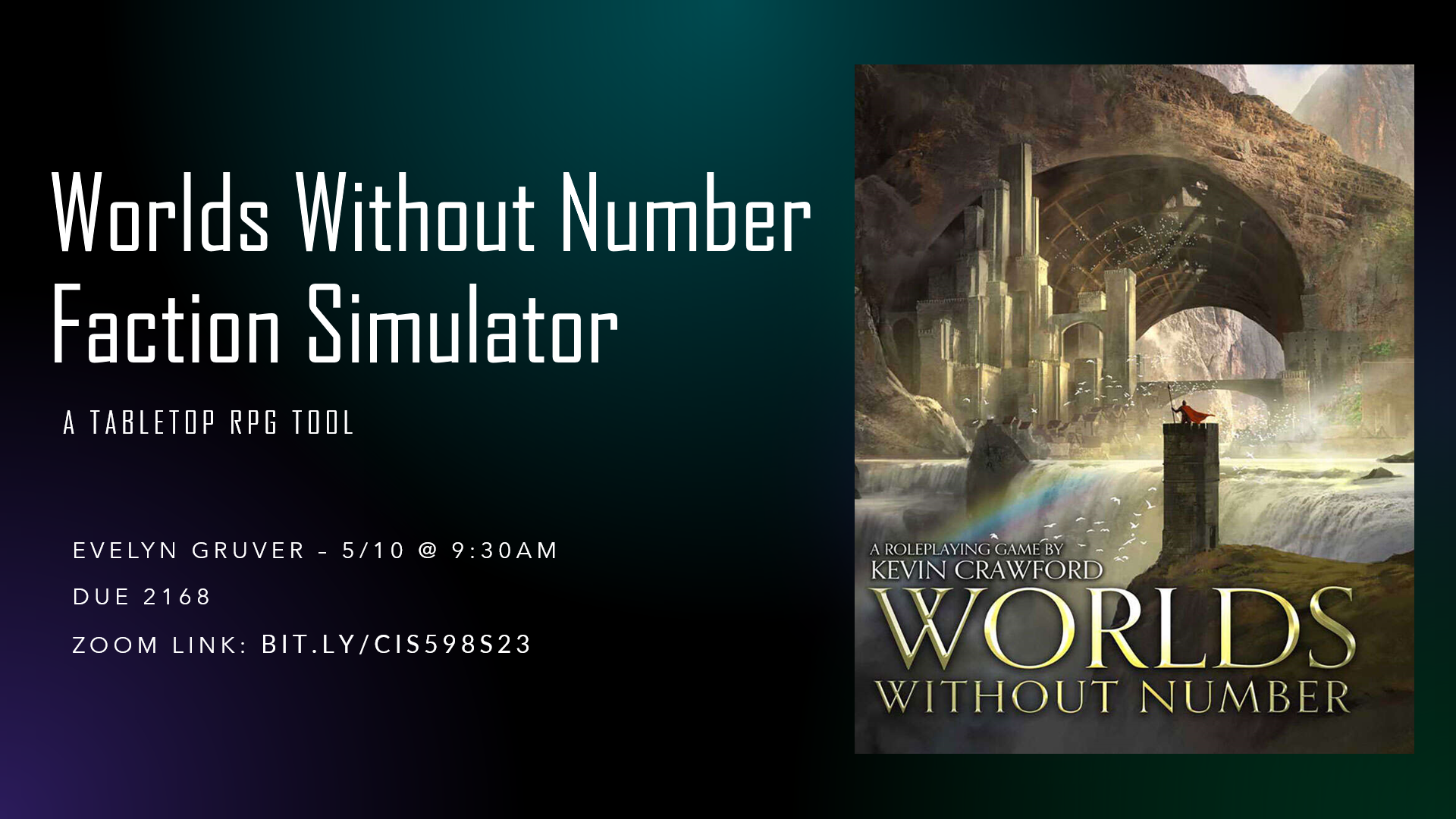 Worlds Without Number Faction Simulator