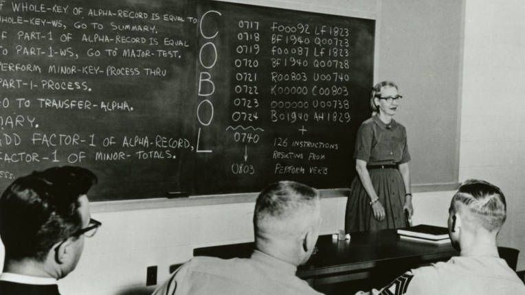 Grace Hopper Teaching COBOL