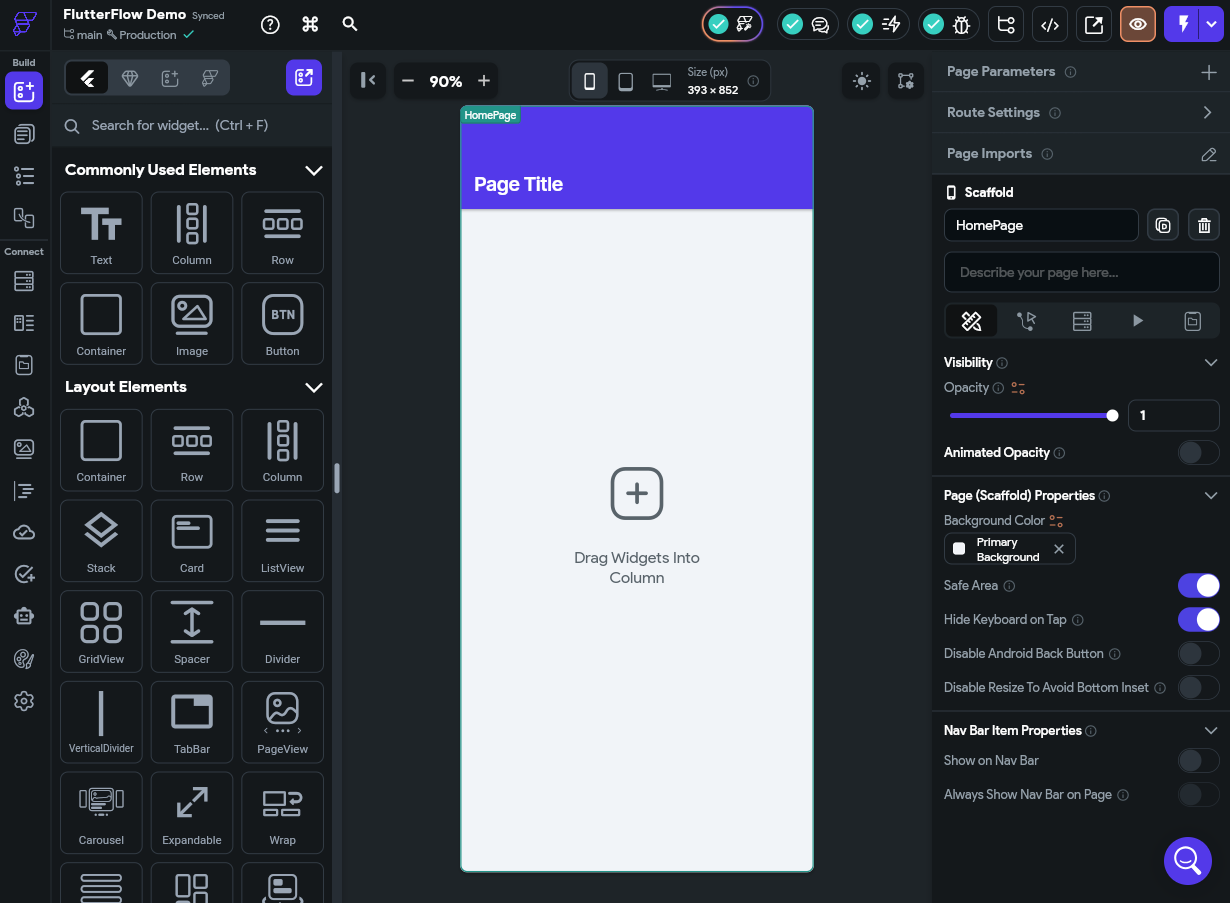 FlutterFlow App Builder