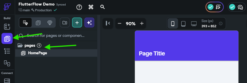 FlutterFlow Pages