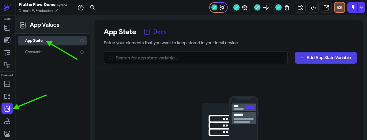 FlutterFlow App State