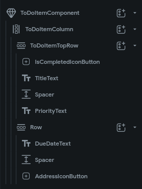 FlutterFlow Widget Tree Names