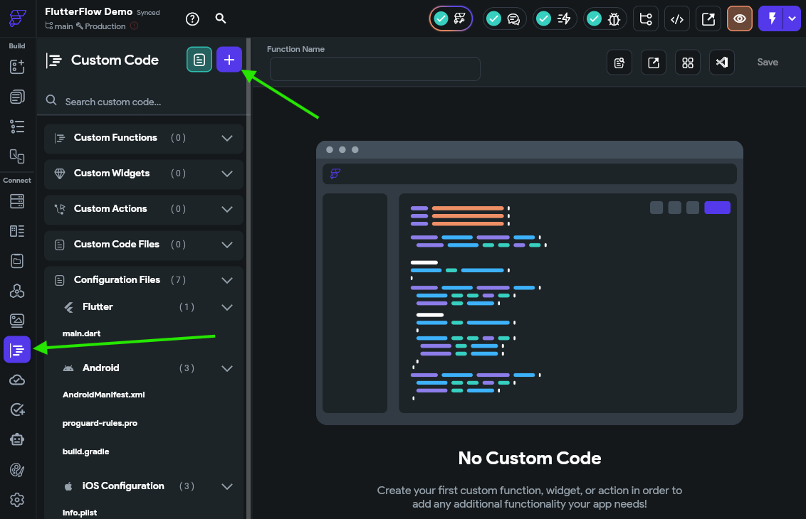 FlutterFlow Custom Code