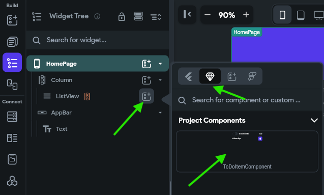 FlutterFlow Select Custom Component