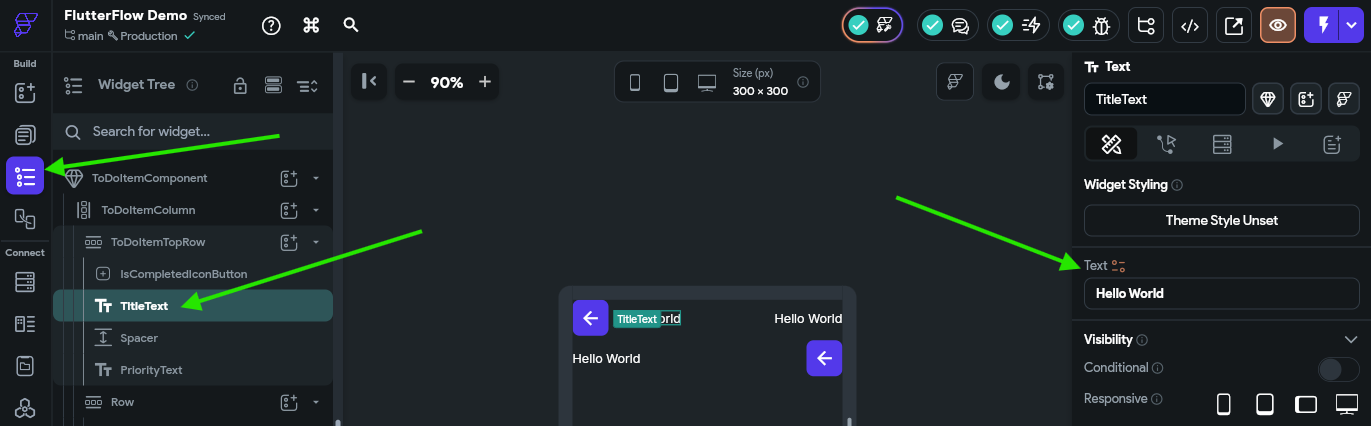 FlutterFlow Text Properties
