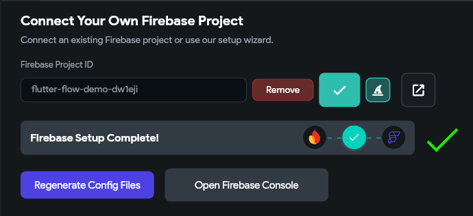 FlutterFlow Firebase Config Files