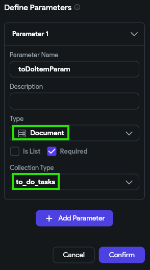 FlutterFlow Document Params