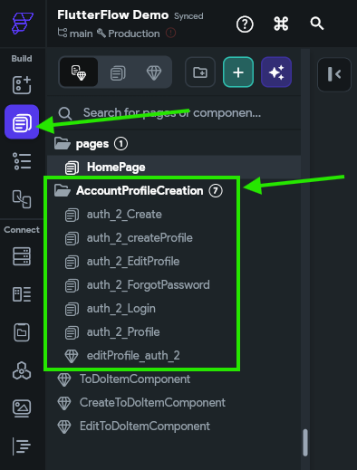 FlutterFlow Account Flow
