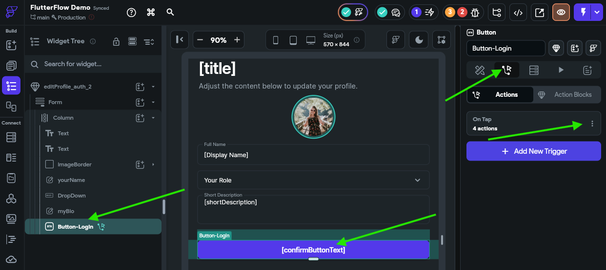 FlutterFlow Remove Photo URL