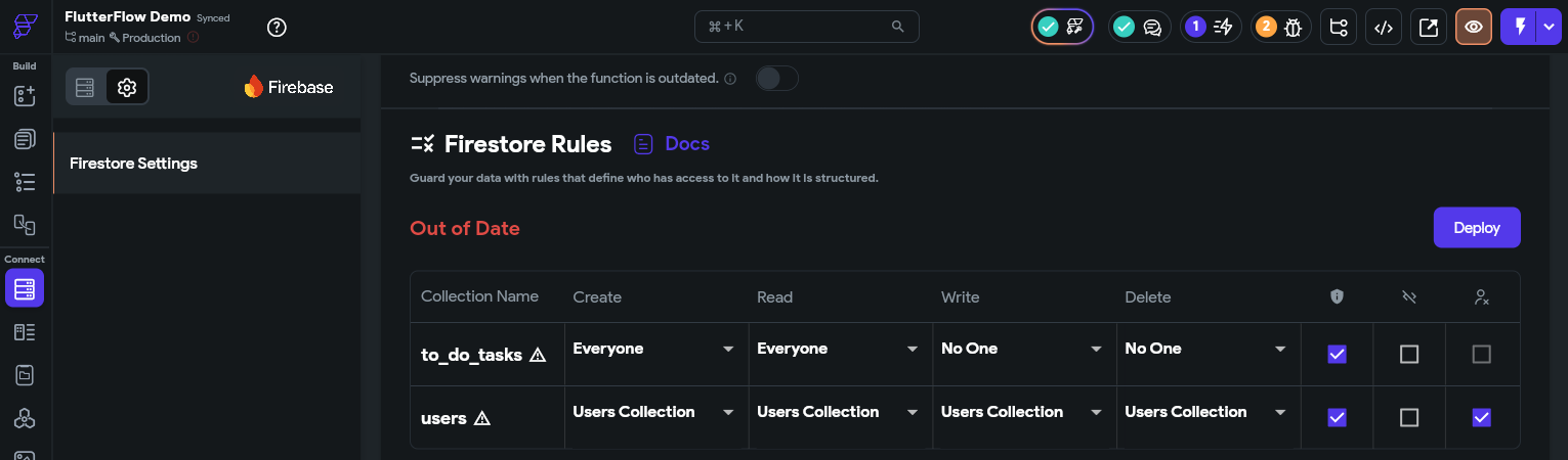 Firestore Rules