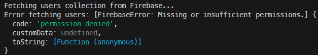 Firestore Access Denied