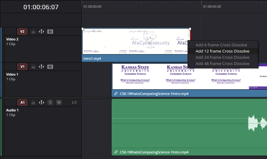 Add Crossfade