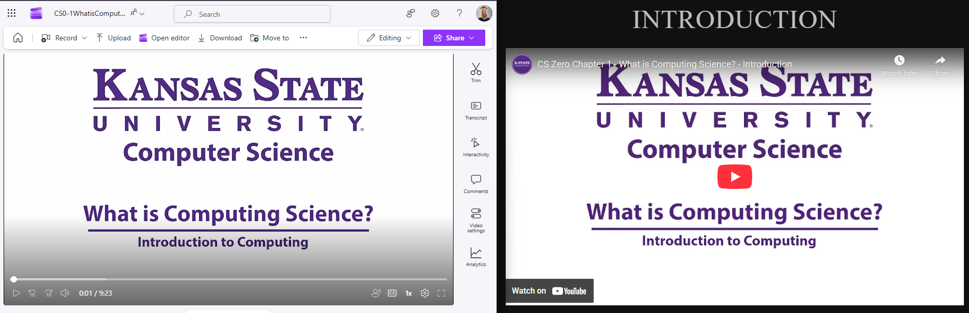 Matching Intros