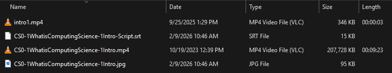 Video Editing Needs