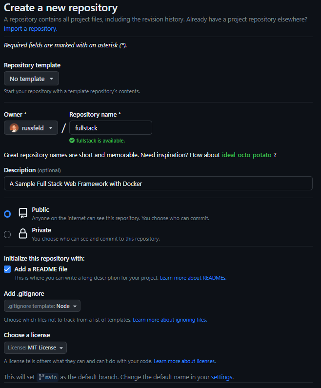 Create Repository